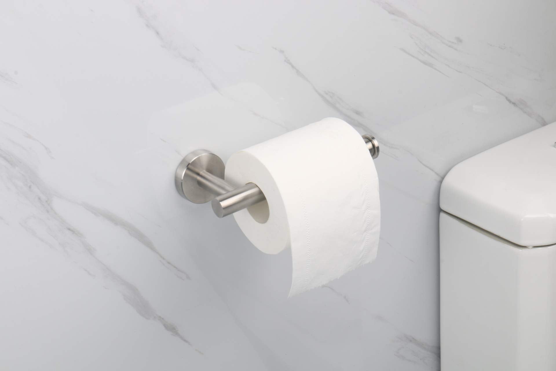Tocten Toilet Paper Holder-Toilet Paper Roll Holder Wall Mounted For Bathroom, Thicken 304 Stainless Steel Drilling Tissue Paper